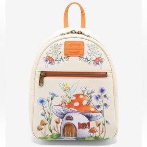 Loungefly Disney Peter Pan Tinker Bell Mushroom Mini Backpack